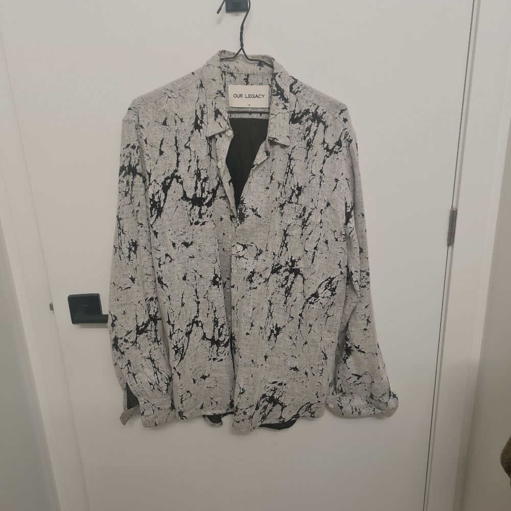 Our Legacy Cracked Linen EU 48 Shirt